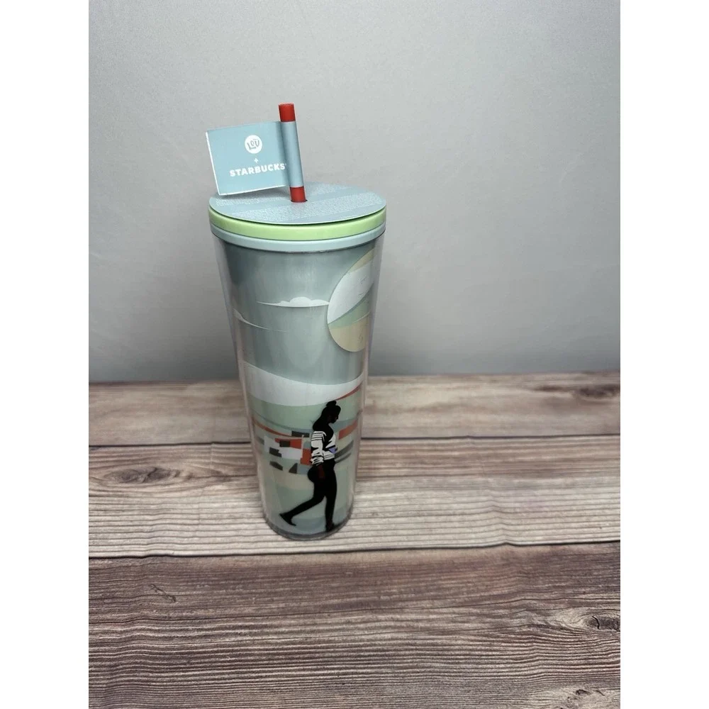 Starbucks + Lou Black History 2024 Seattle Artist Damon Brown Art Venti Cup 24oz